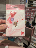 Valentine's Day Card Red Pink Hearts Gibson Nip Pack Of 8 Cards Envelopes - Image 1
