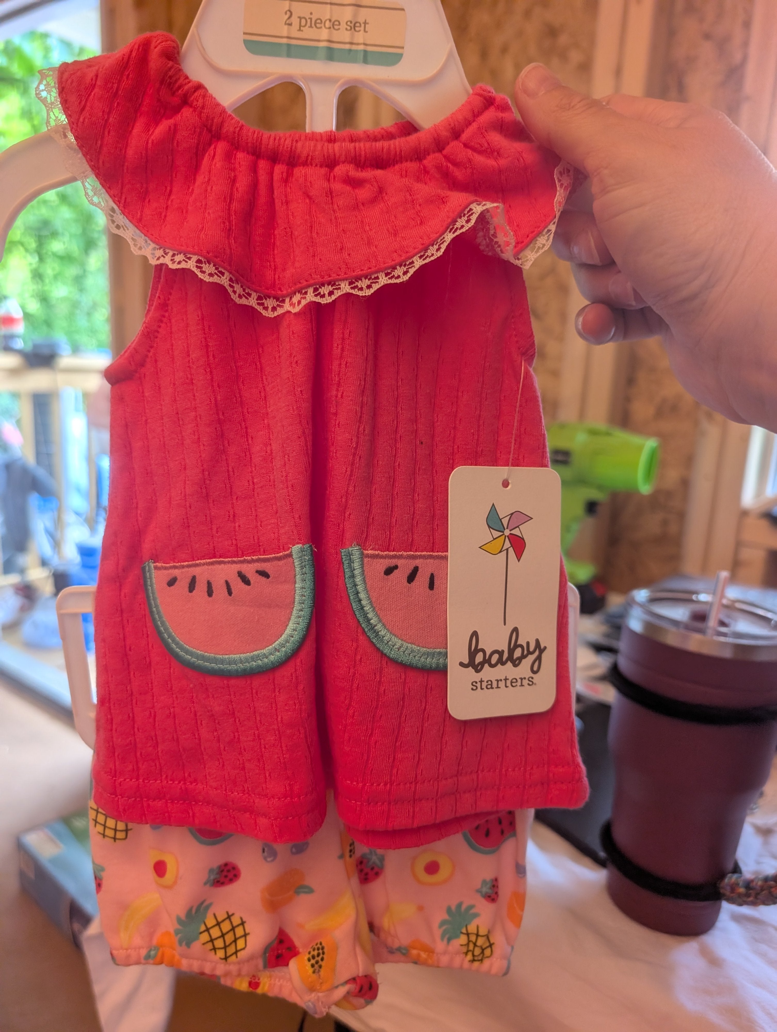 Cute baby outfit with watermelons - Image 3