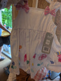 Baby Starters Floral Romper with Pink Gingham Bloomers 3M - Image 1