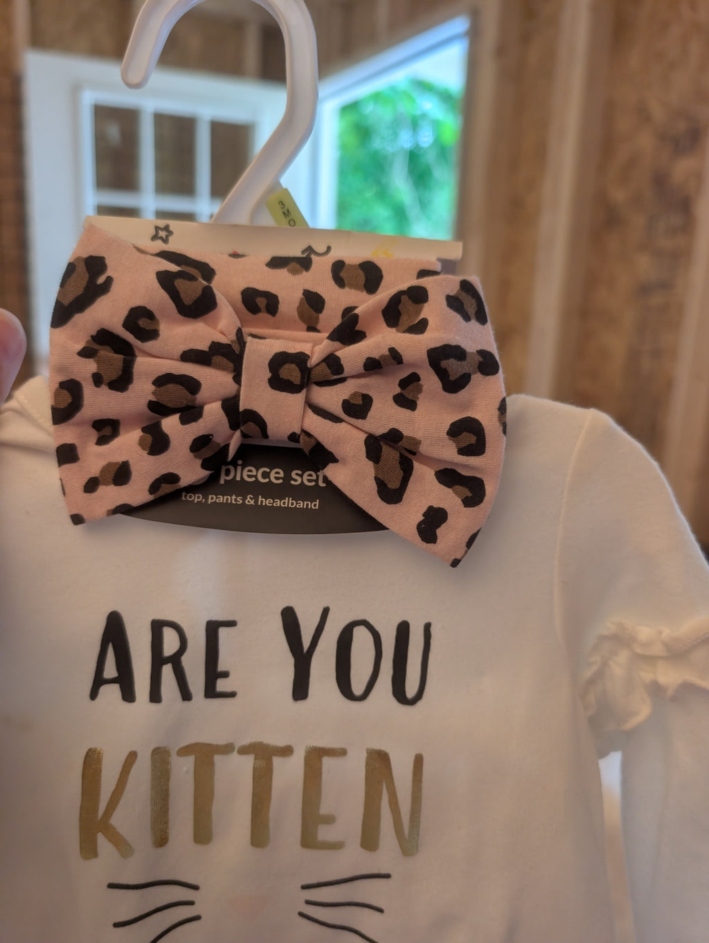 Baby Starters 3-Piece Set with Leopard Print Pants - Image 3