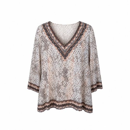 Alfred Dunner Women's V-Neck Top Size M - Image 1