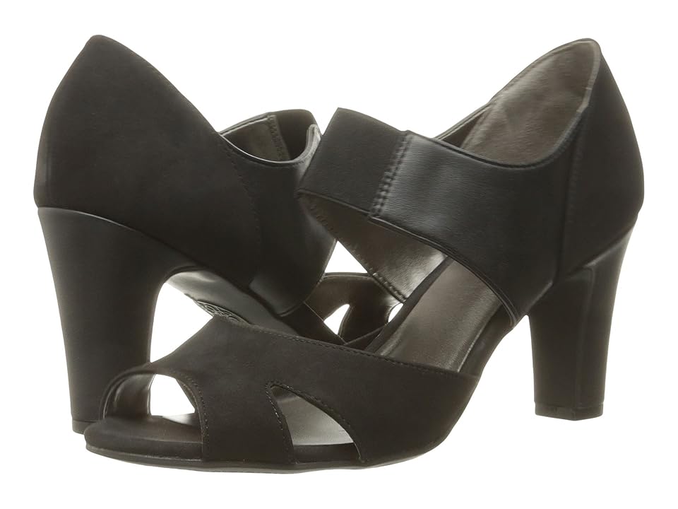 Womens LifeStride Cielo Peep Toe Heels 11 M, Black - Image 3