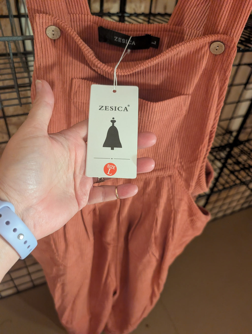 Women's Corduroy Overalls with Pockets - Image 6