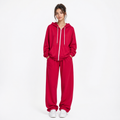 Red XL Tracksuit Set with Hoodie and Pants - Image 1