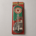 Texaco Nostalgic Tin Metal Thermometer - Image 1