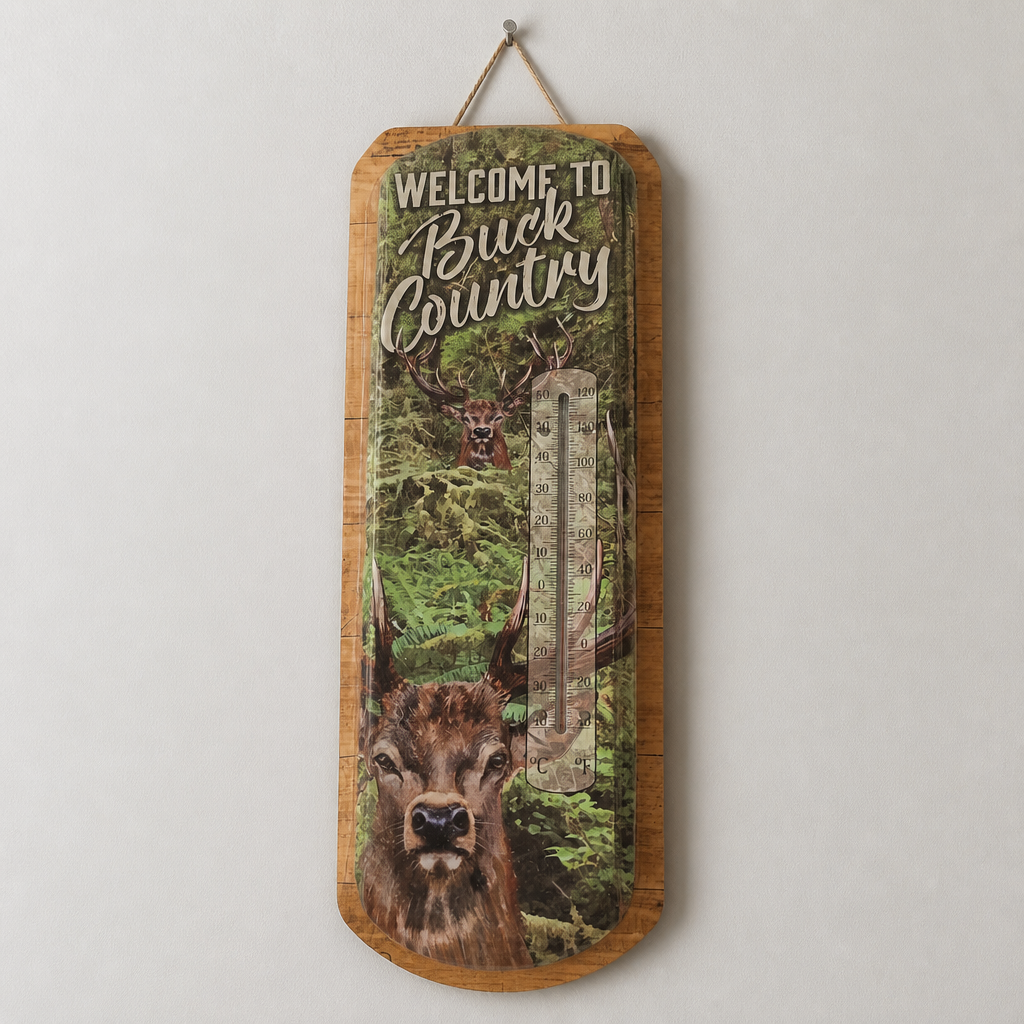 Countryside Products Metal Deer Thermometer - Image 1