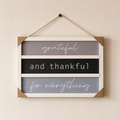 Inspirational Wall Art Sign with Gratitude Quote - Image 1