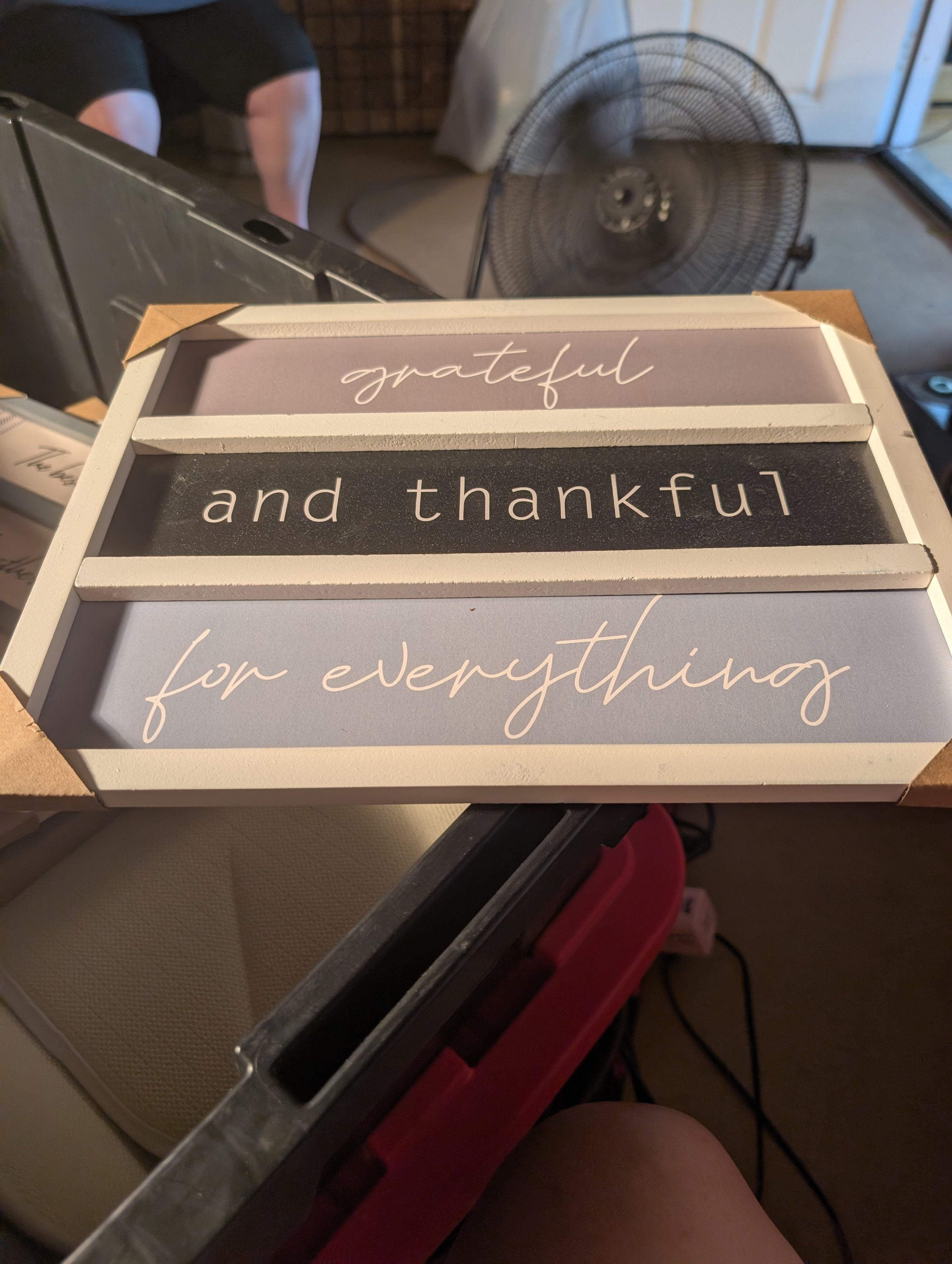 Inspirational Wall Art Sign with Gratitude Quote - Image 2