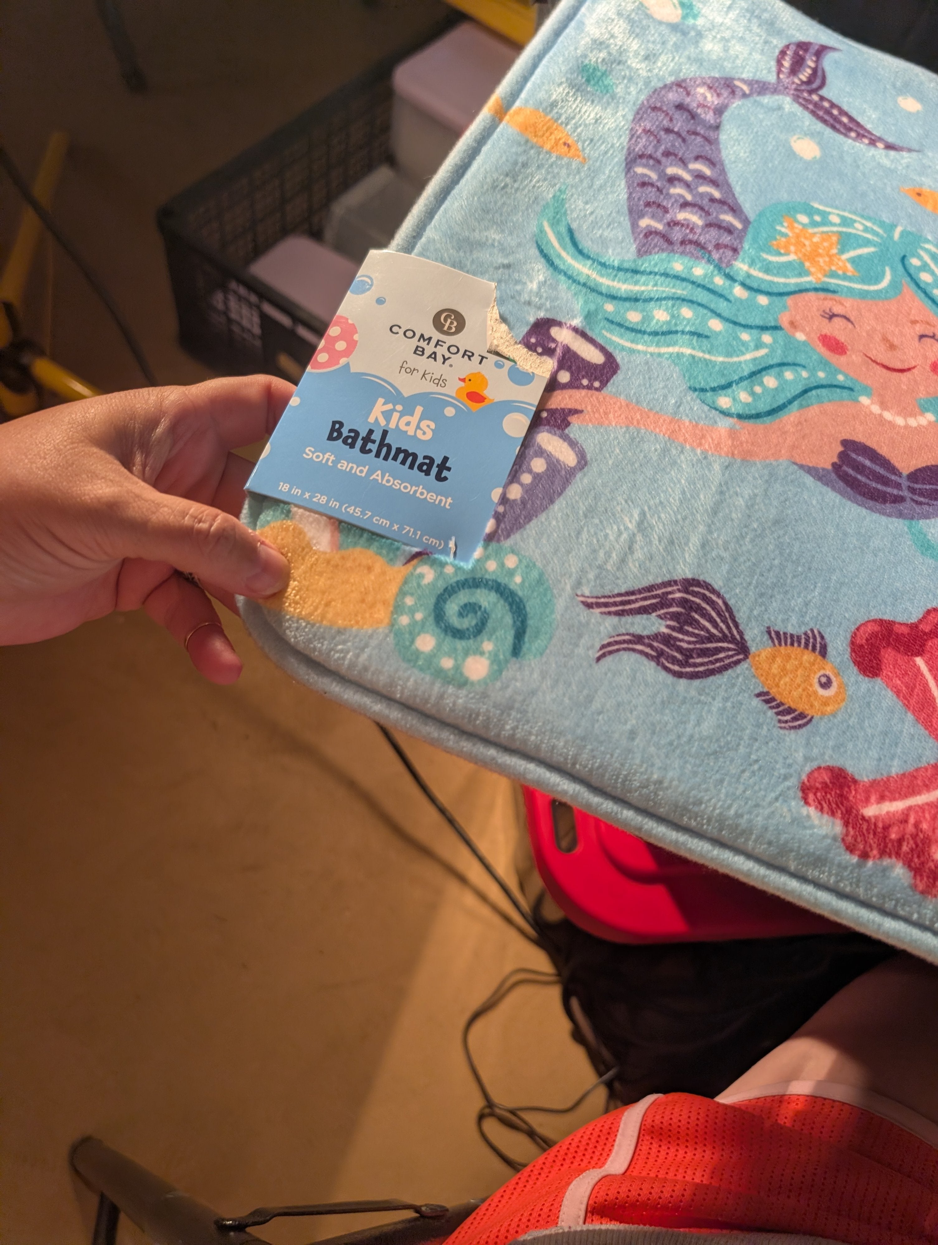 Comfort Bay Kids Bathmat Mermaid Design 18x28 - Image 3