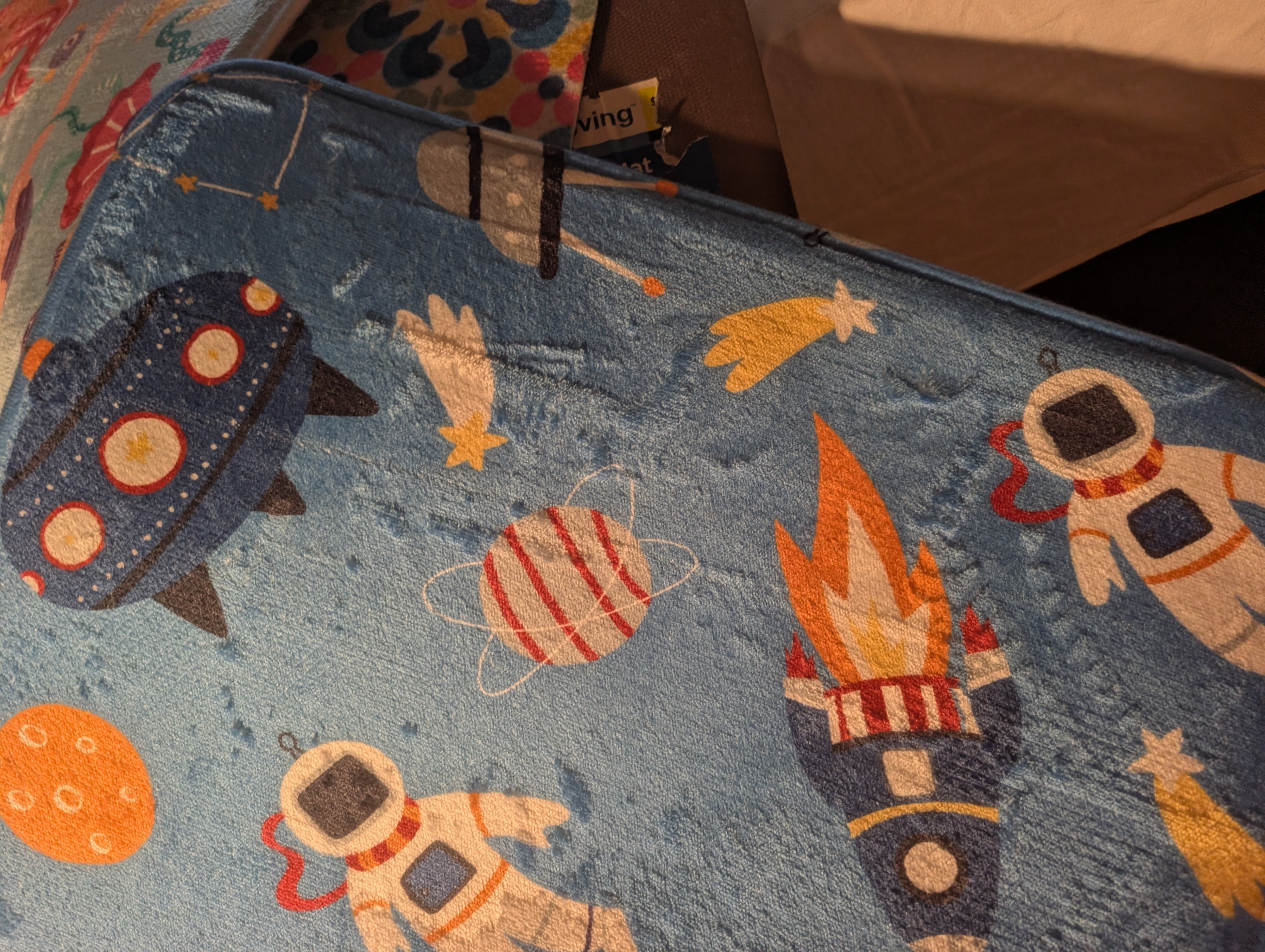 Comfort Bay Kids Bathmat Space Theme 18x28 - Image 2