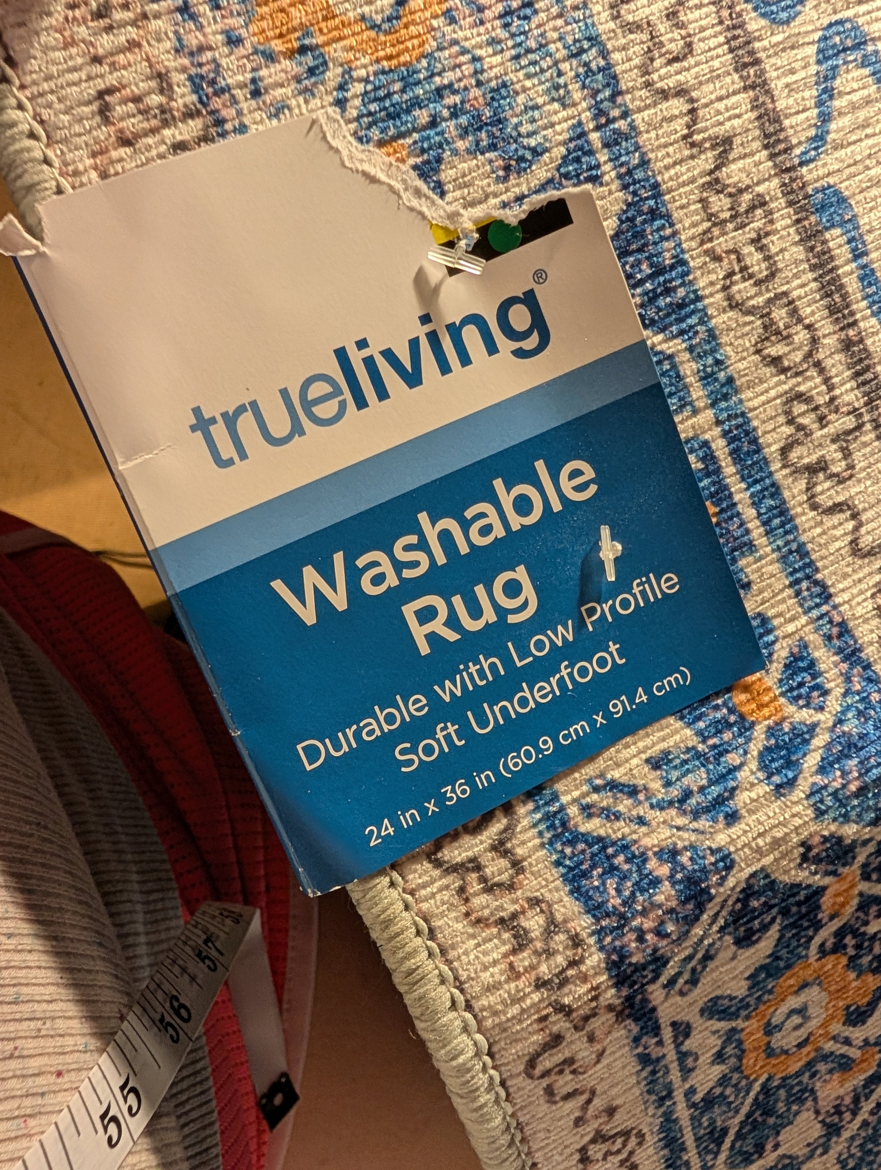 Trueliving Washable Rug 24x36 Low Profile - Image 4