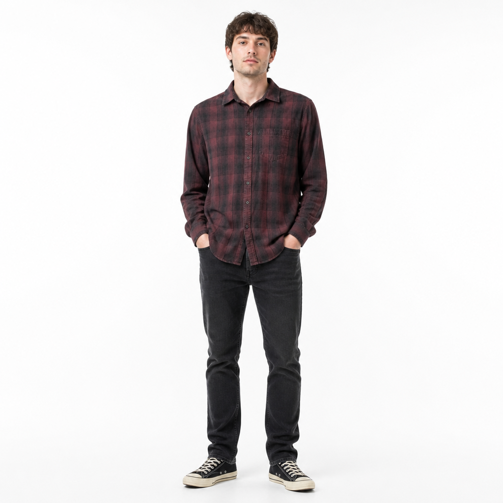 APT.9 Men's Plaid Button-Down Shirt Size M - Image 1