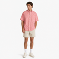 Nautica Red Gingham Short Sleeve Shirt XXL - Image 1