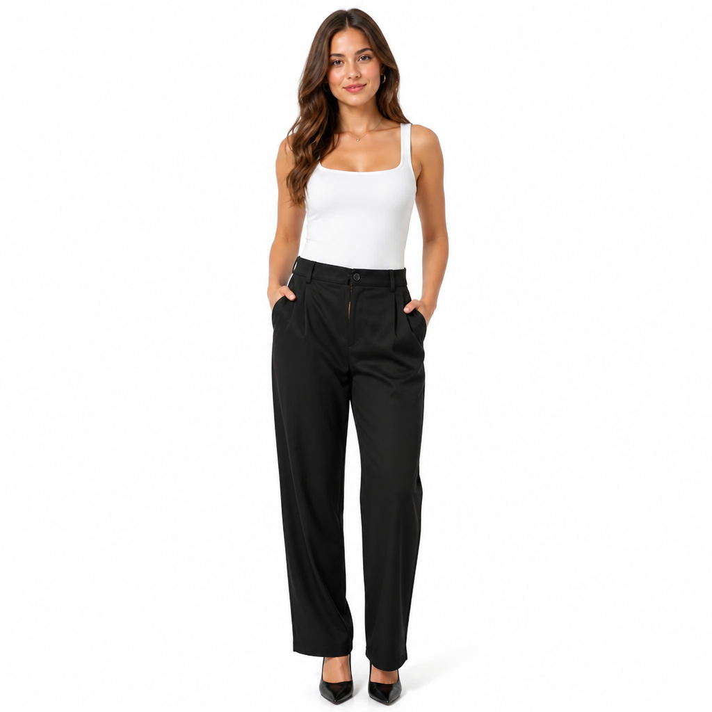 Lee Relaxed Fit Black Pants - Image 1