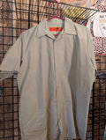 Red Kap Men's Snap Front Shirt Size L 65% Polyester 35% Cotton - Image 1