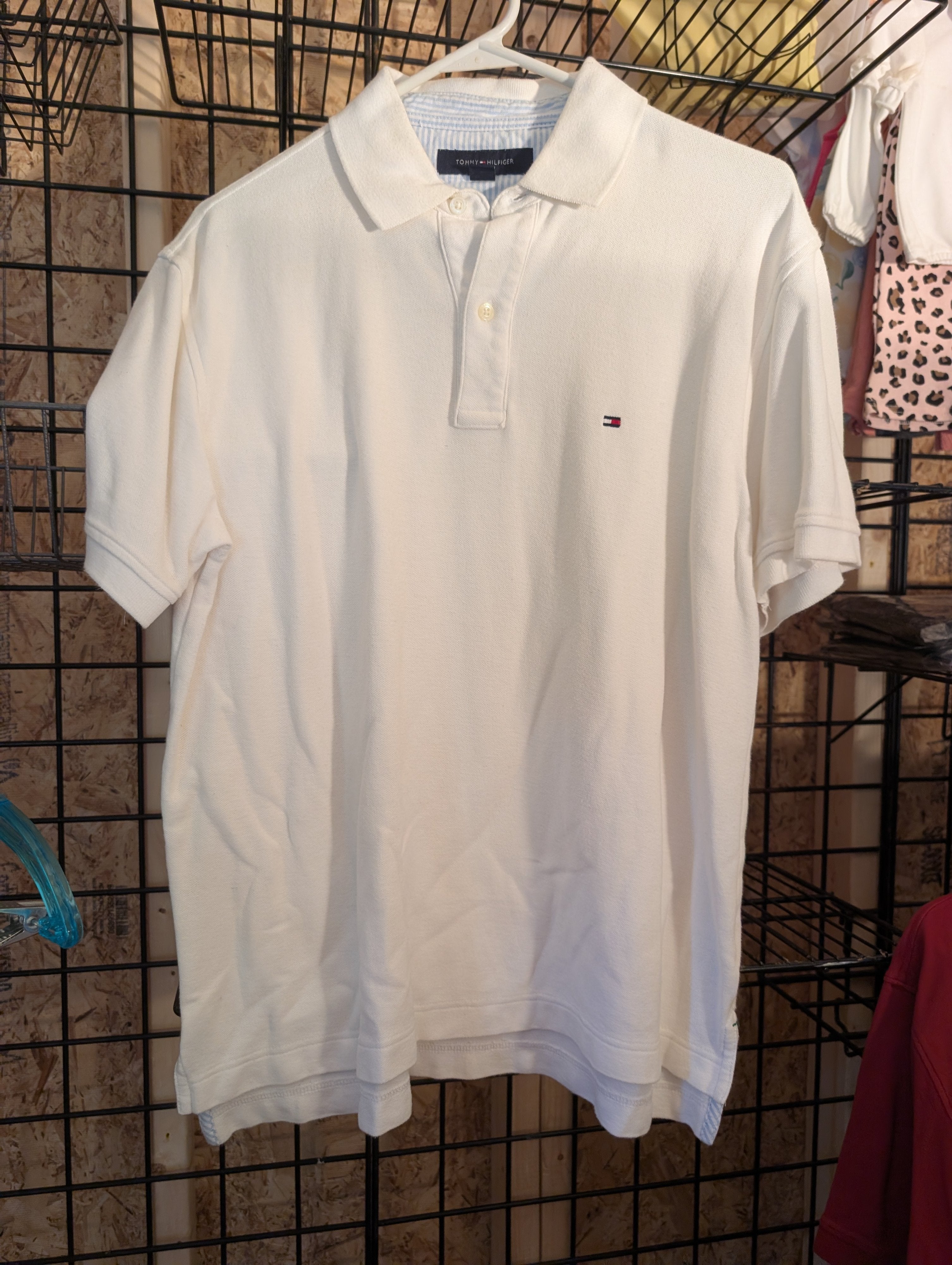 Tommy Hilfiger Men's Polo Shirt White Size M - Image 1