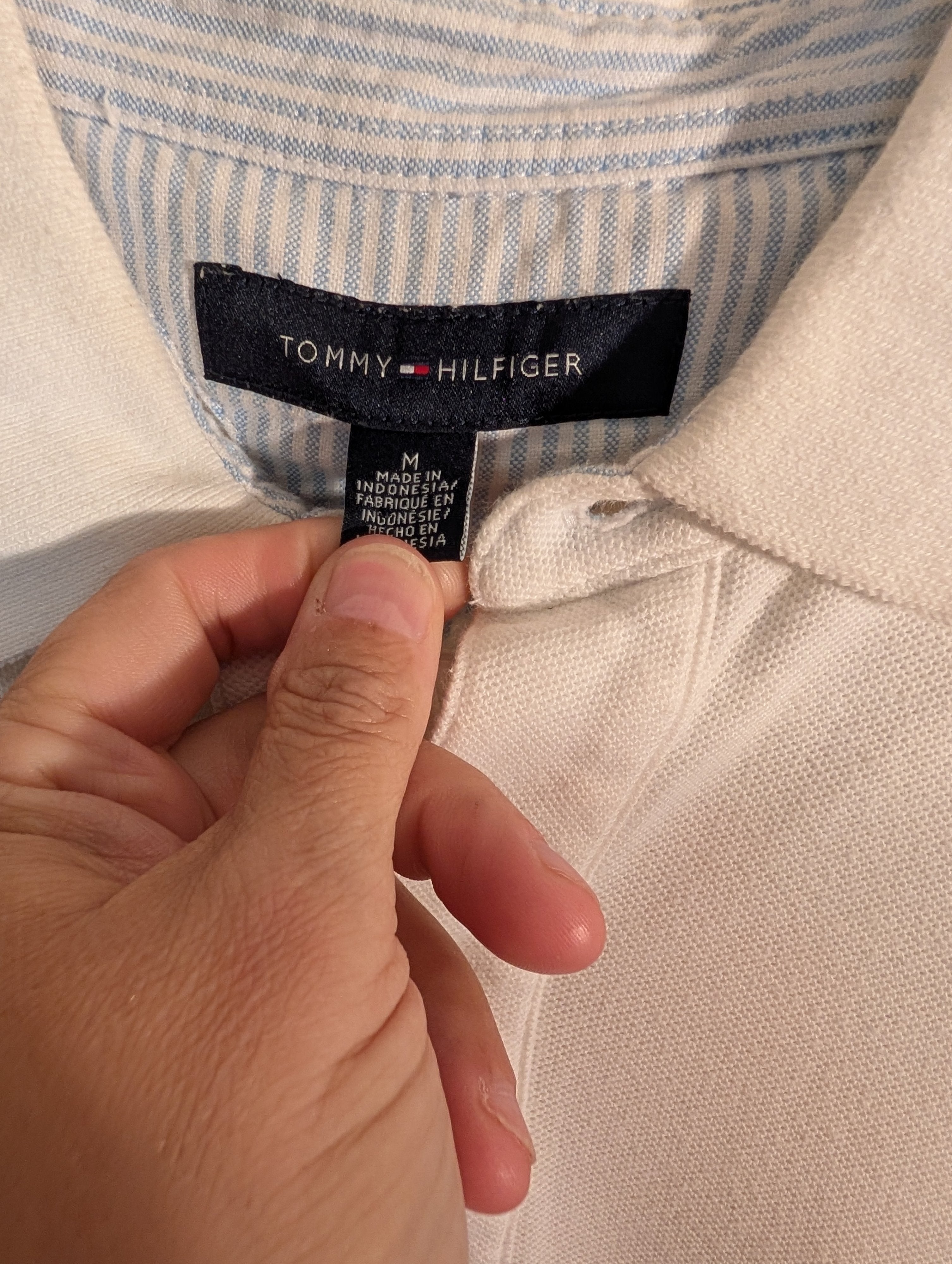 Tommy Hilfiger Men's Polo Shirt White Size M - Image 2