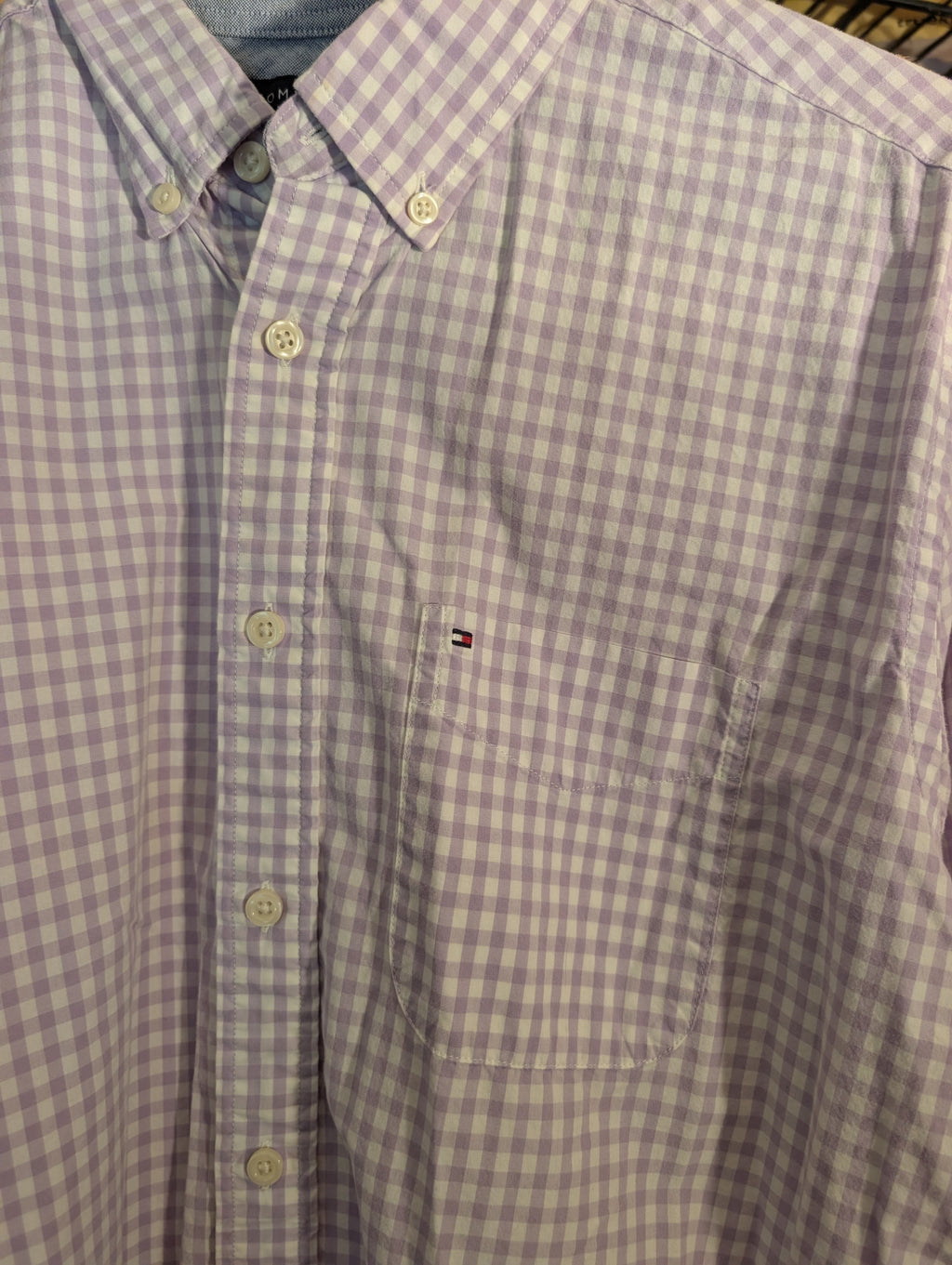 Tommy Hilfiger Classic Fit Gingham Shirt Medium - Image 2