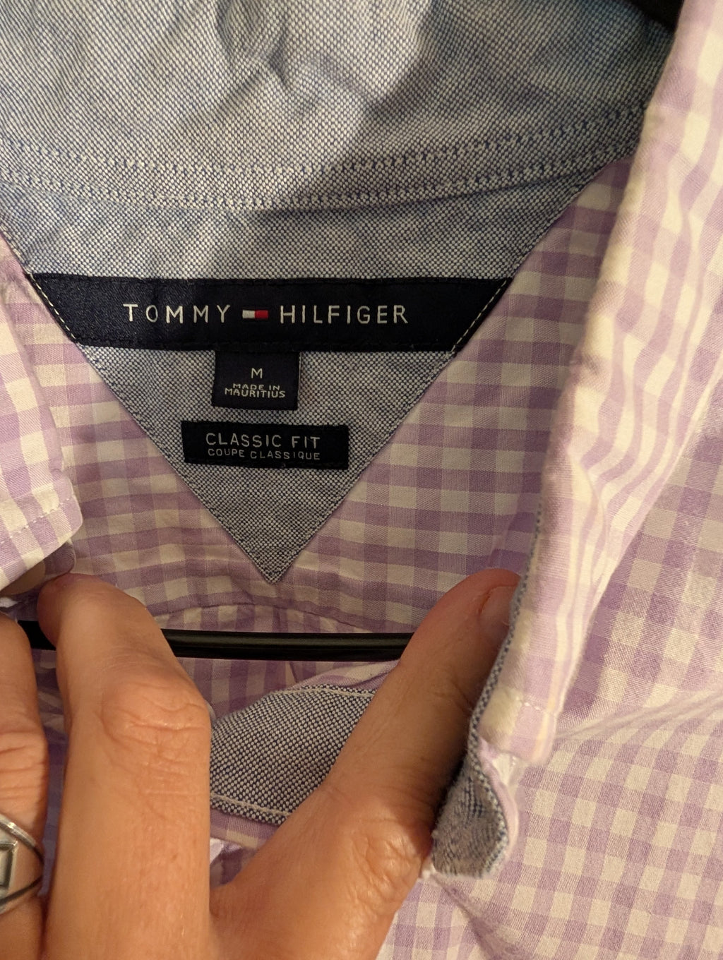 Tommy Hilfiger Classic Fit Gingham Shirt Medium - Image 3