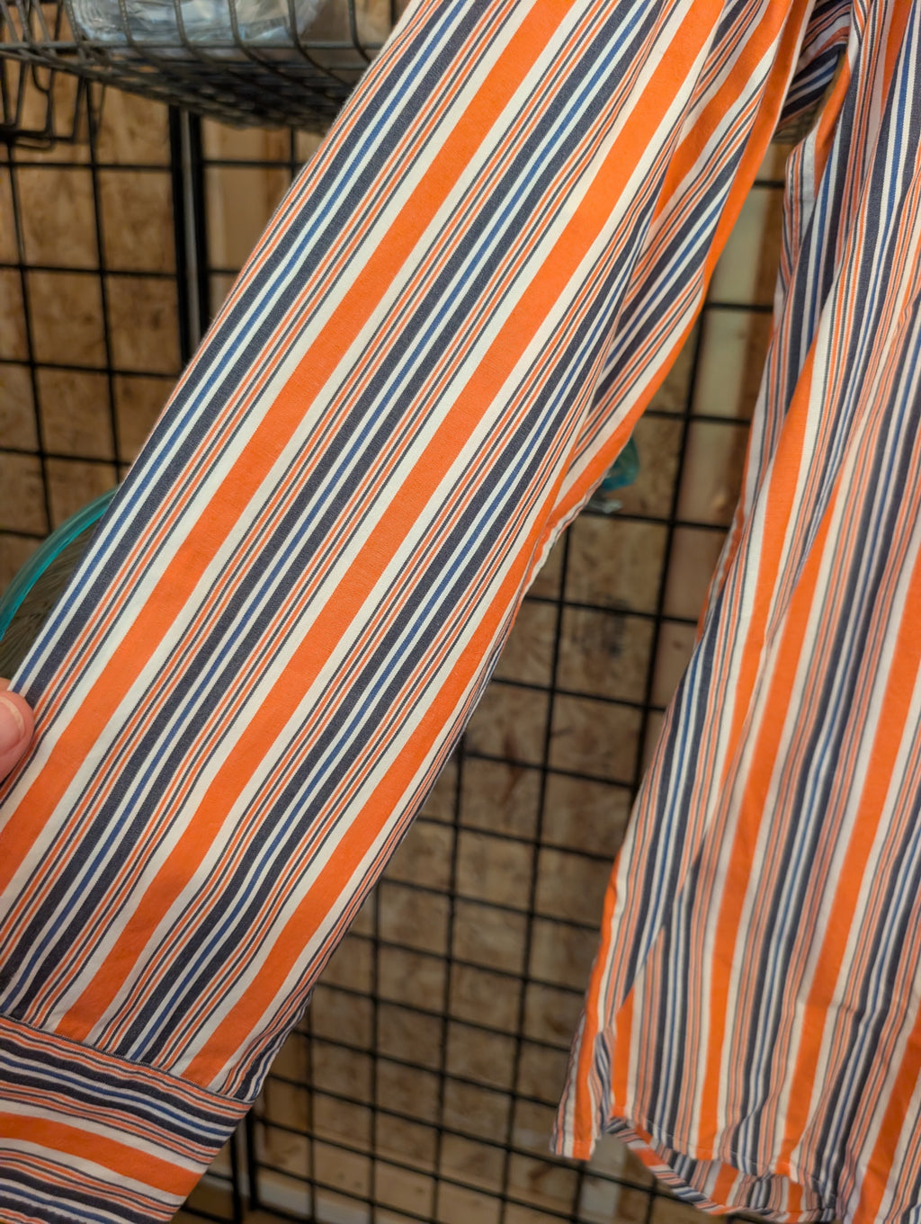 Michael Austin Striped Button-Up Shirt Size M - Image 2