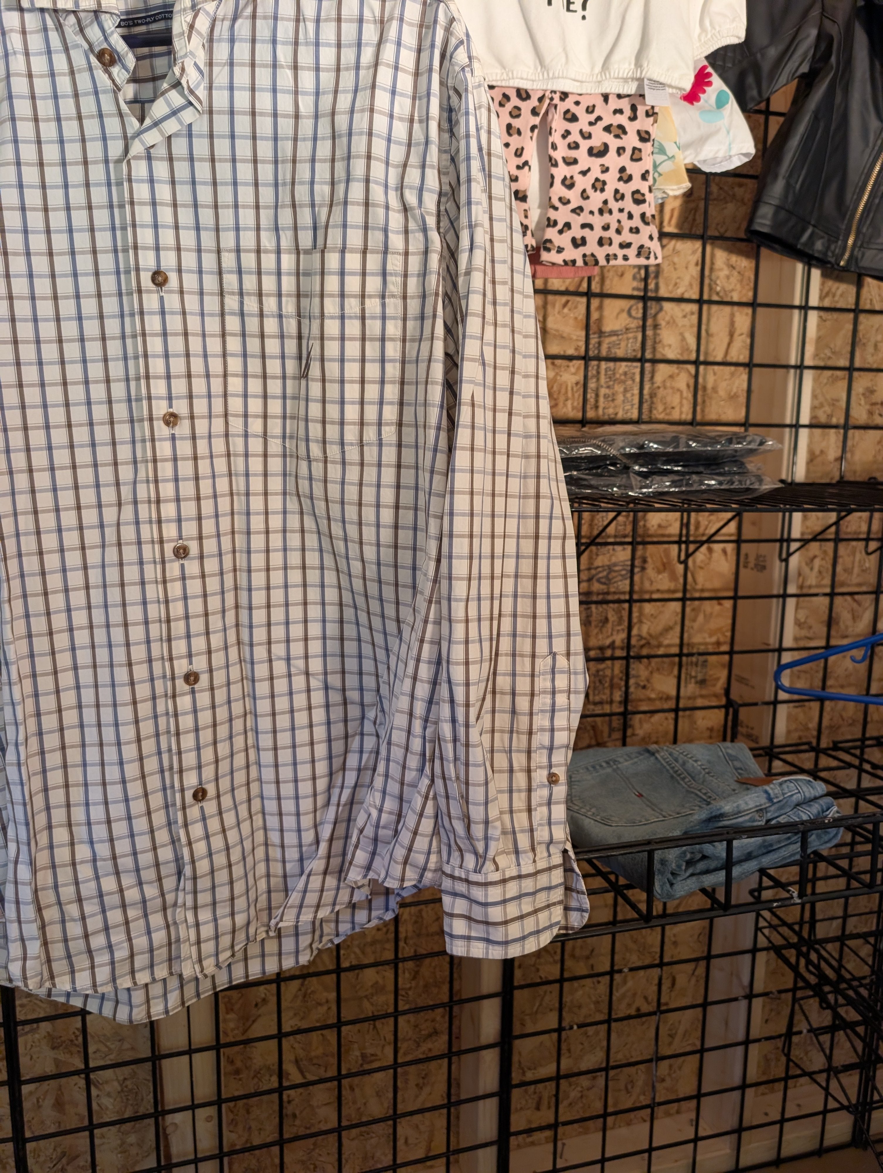 Nautica Men's Plaid Button-Up Shirt Size M - Image 2
