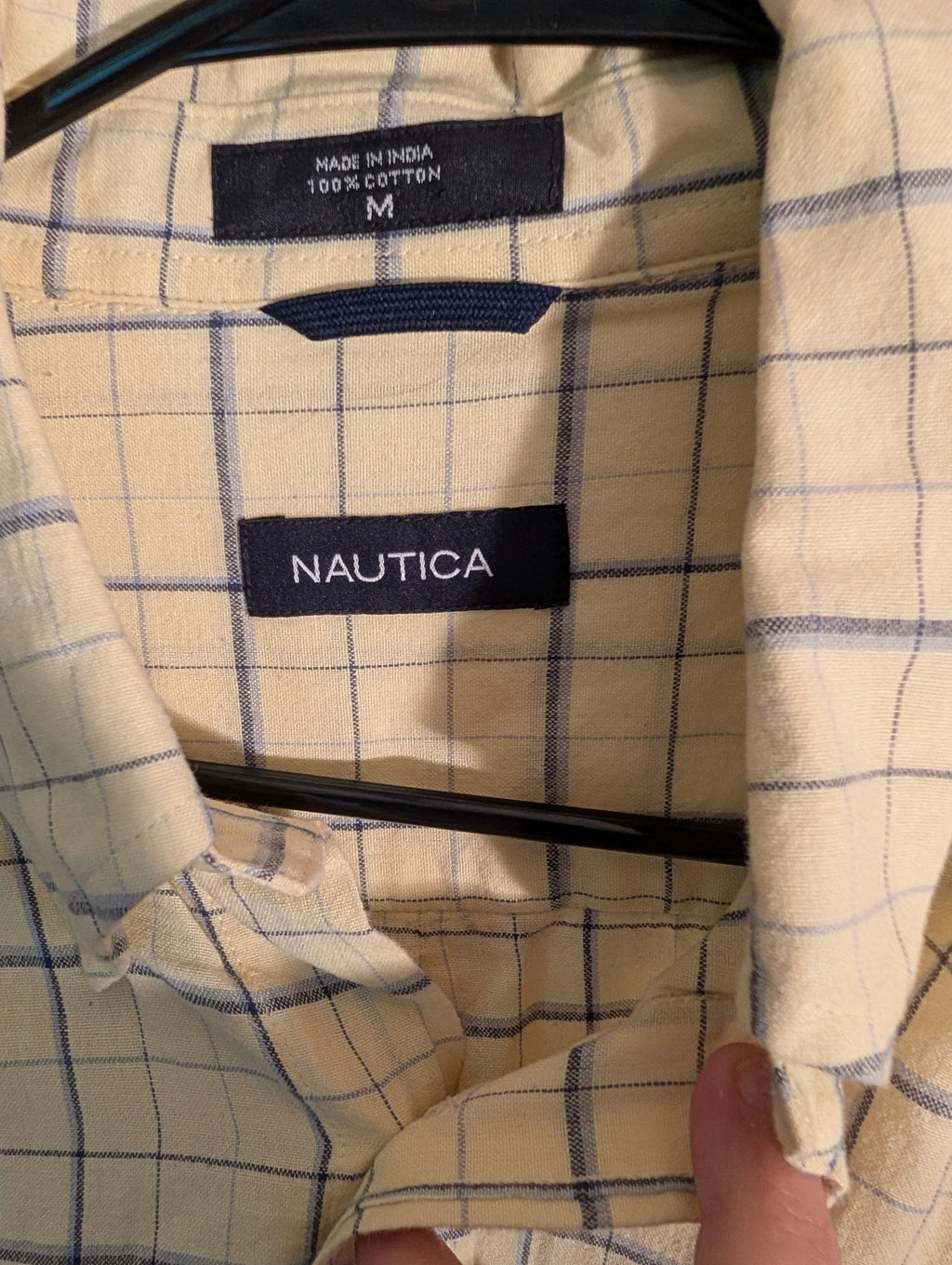 Nautica Men's Medium Plaid Button-Up Shirt - Image 2