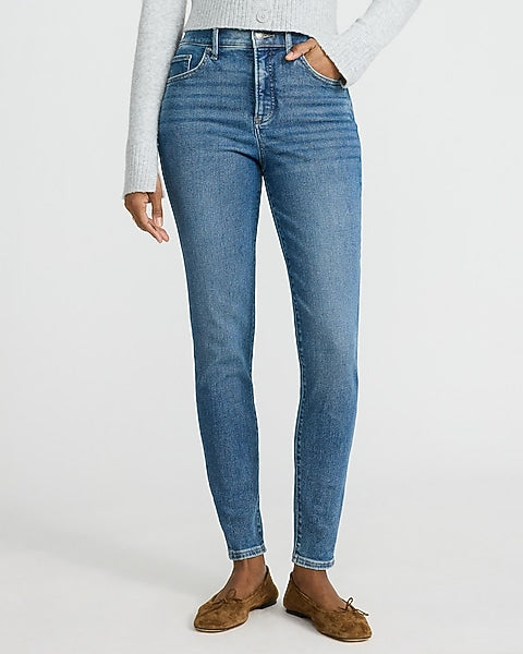 Women's Slim Fit Jeans - Medium Wash - Image 3