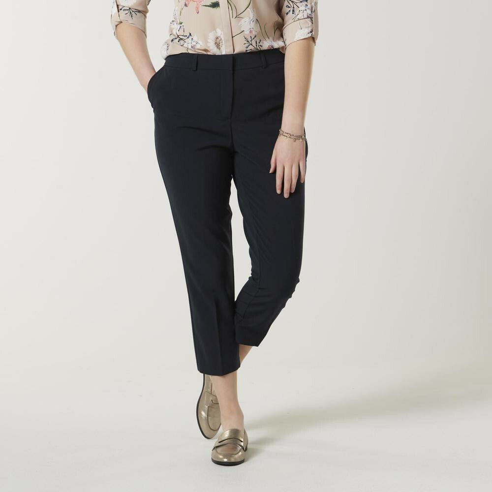 Simply Styled Women's Petites' Straight Fit Dress Pants - Cotton Night - Image 2