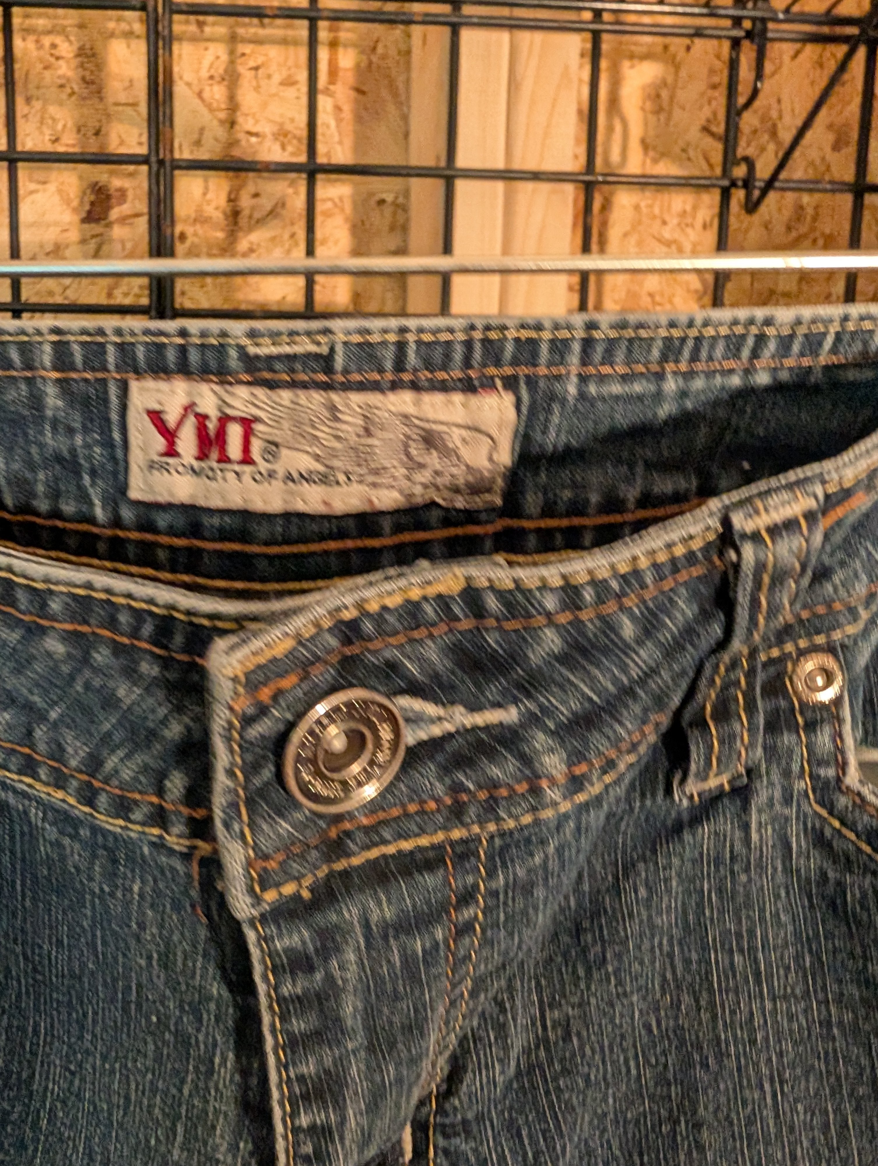 YMI Women's Embellished Jeans with Colorful Patches - Image 2