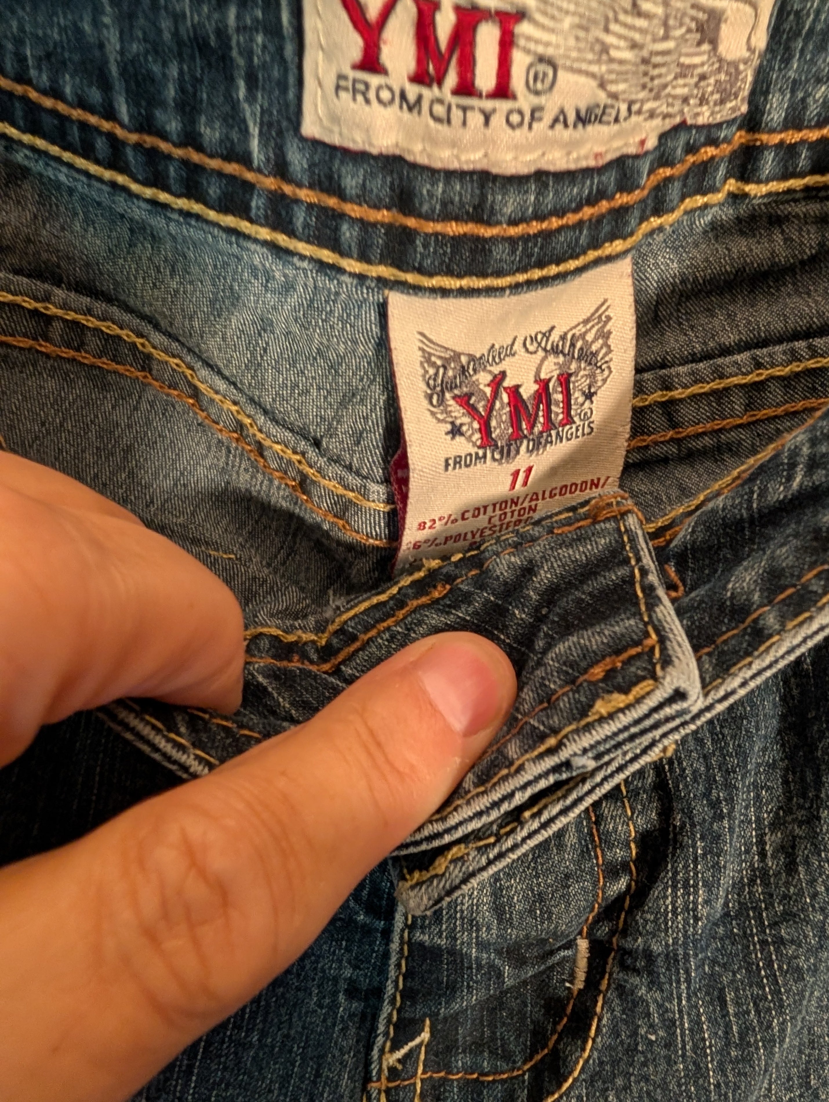 YMI Women's Embellished Jeans with Colorful Patches - Image 5