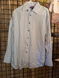 Tommy Hilfiger Men's Striped Button-Up Shirt Medium - Image 1