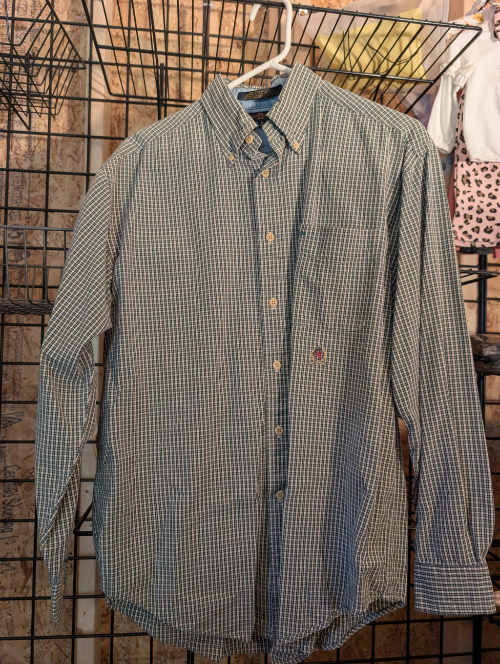 Tommy Hilfiger Men's Plaid Button-Down Shirt Size M - Image 1