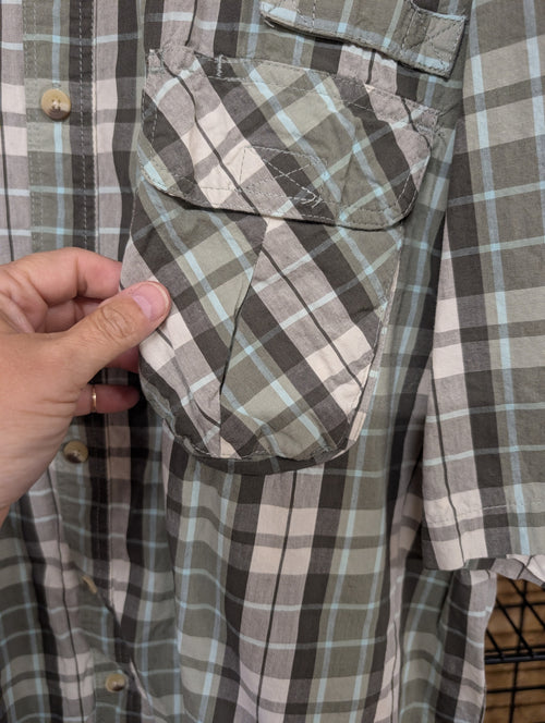 Canyon Creek Men's Plaid Short Sleeve Shirt 2XL - Image 2