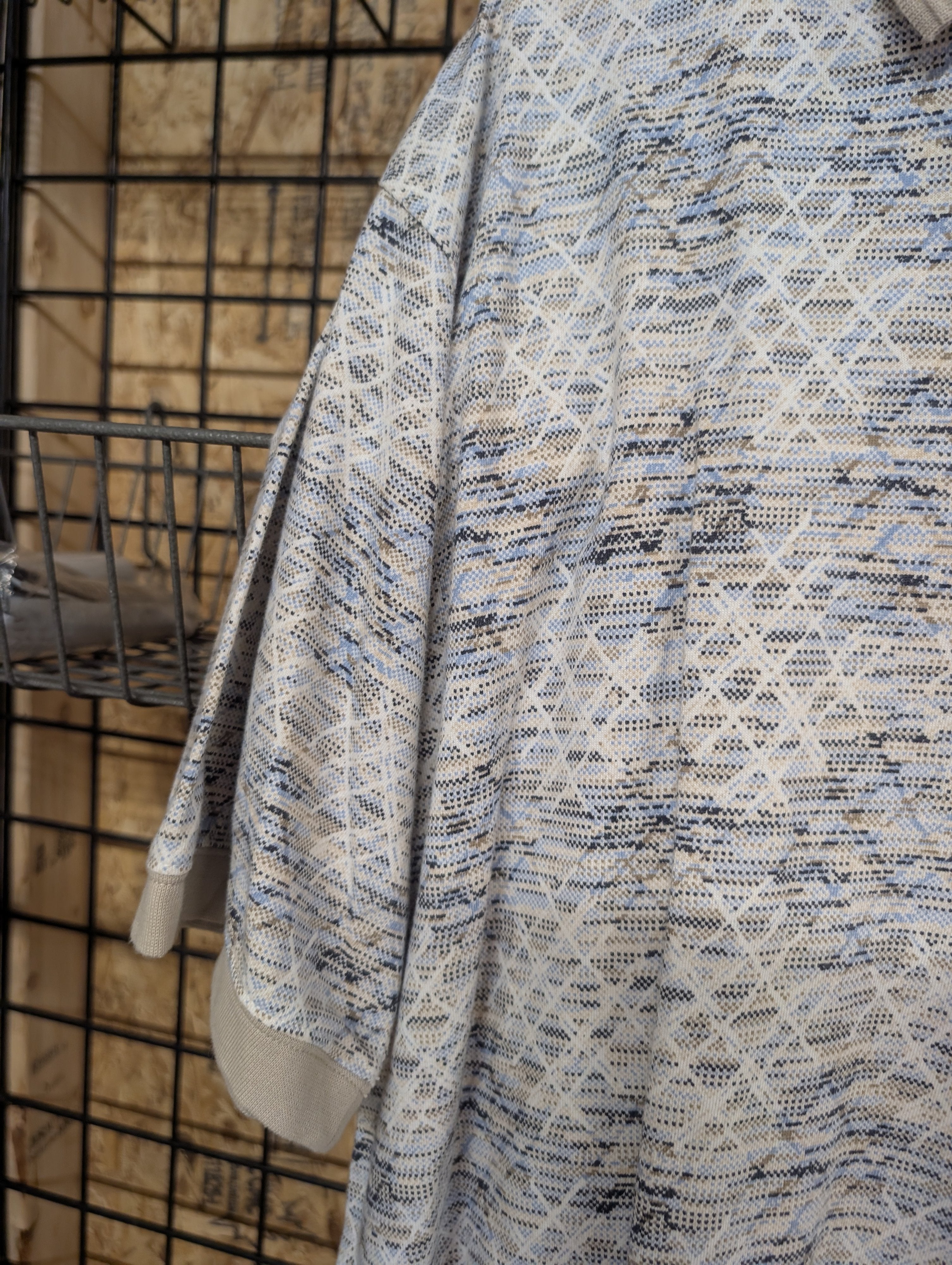 David Taylor XL Polo Shirt Geometric Pattern - Image 3