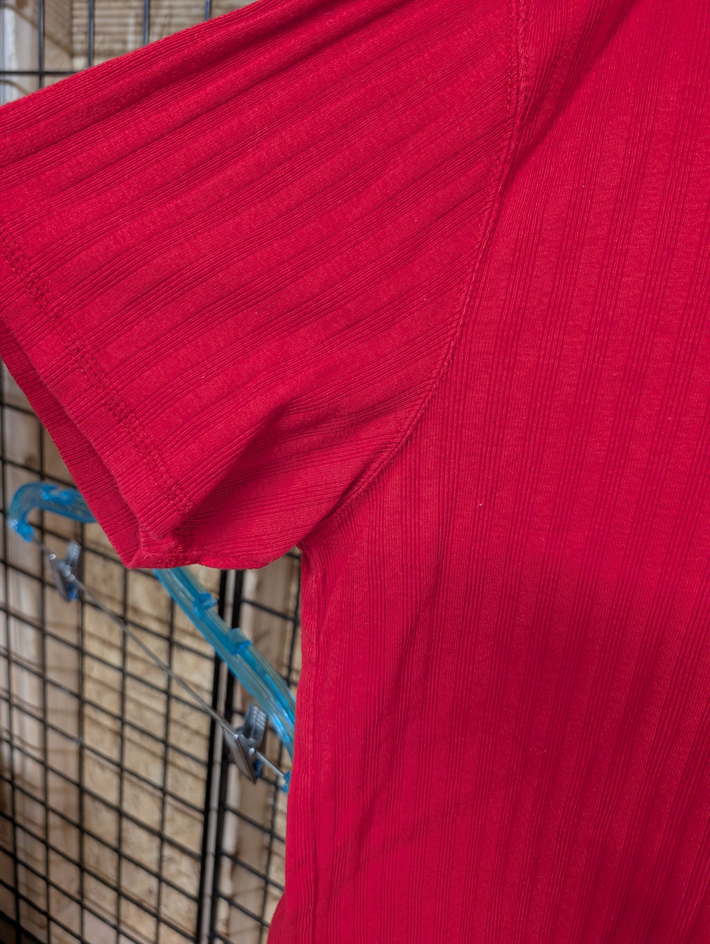 Tommy Jeans Red V-Neck T-Shirt XL - Image 3