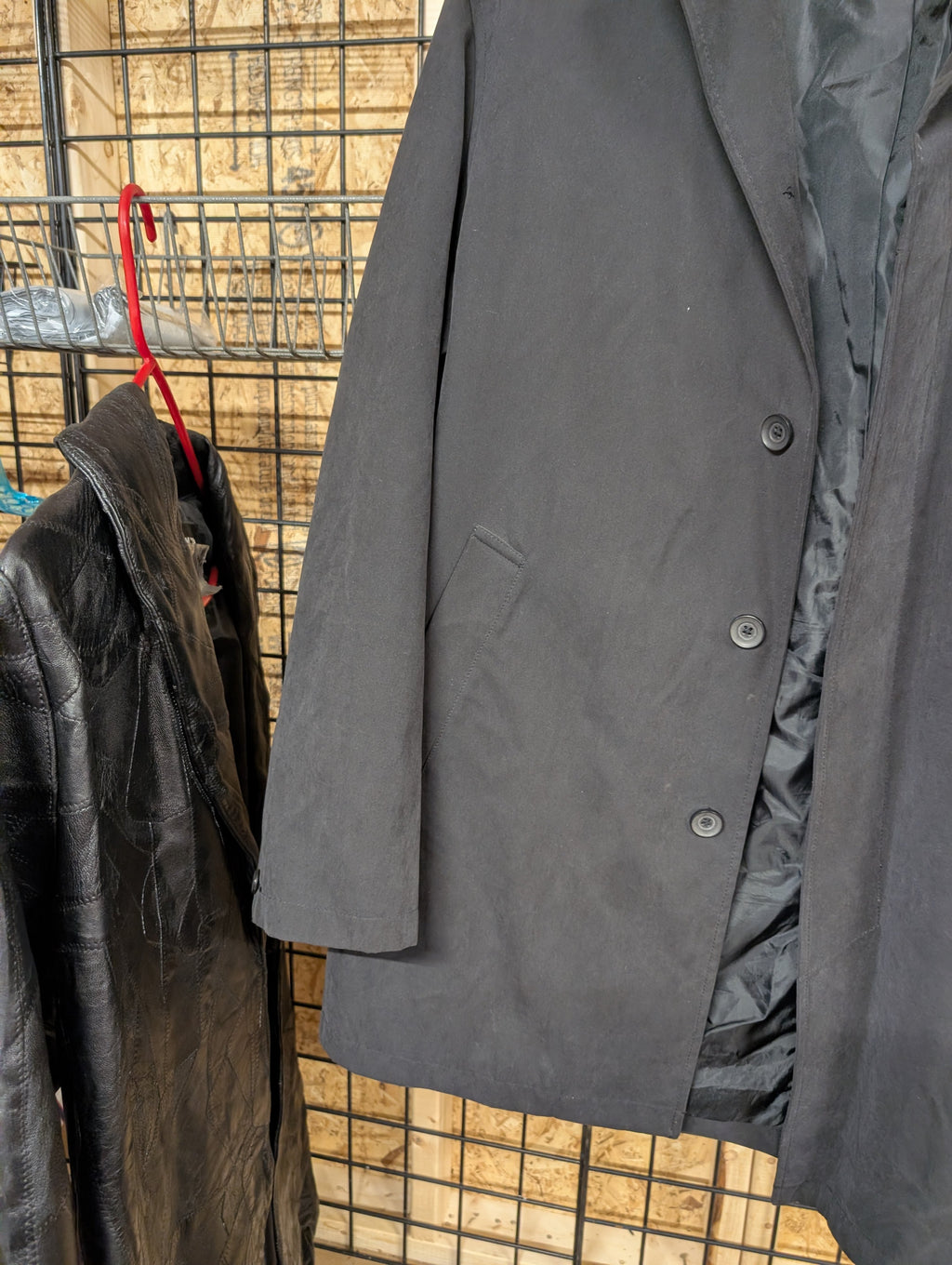 H&M Men's Black Overcoat Size L - Image 2