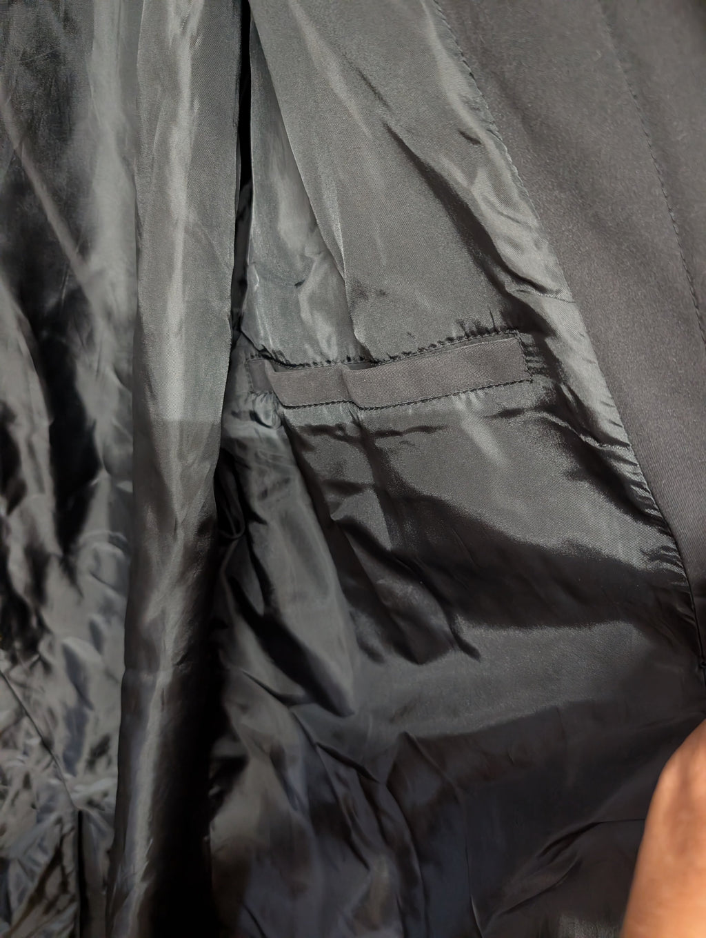 H&M Men's Black Overcoat Size L - Image 4