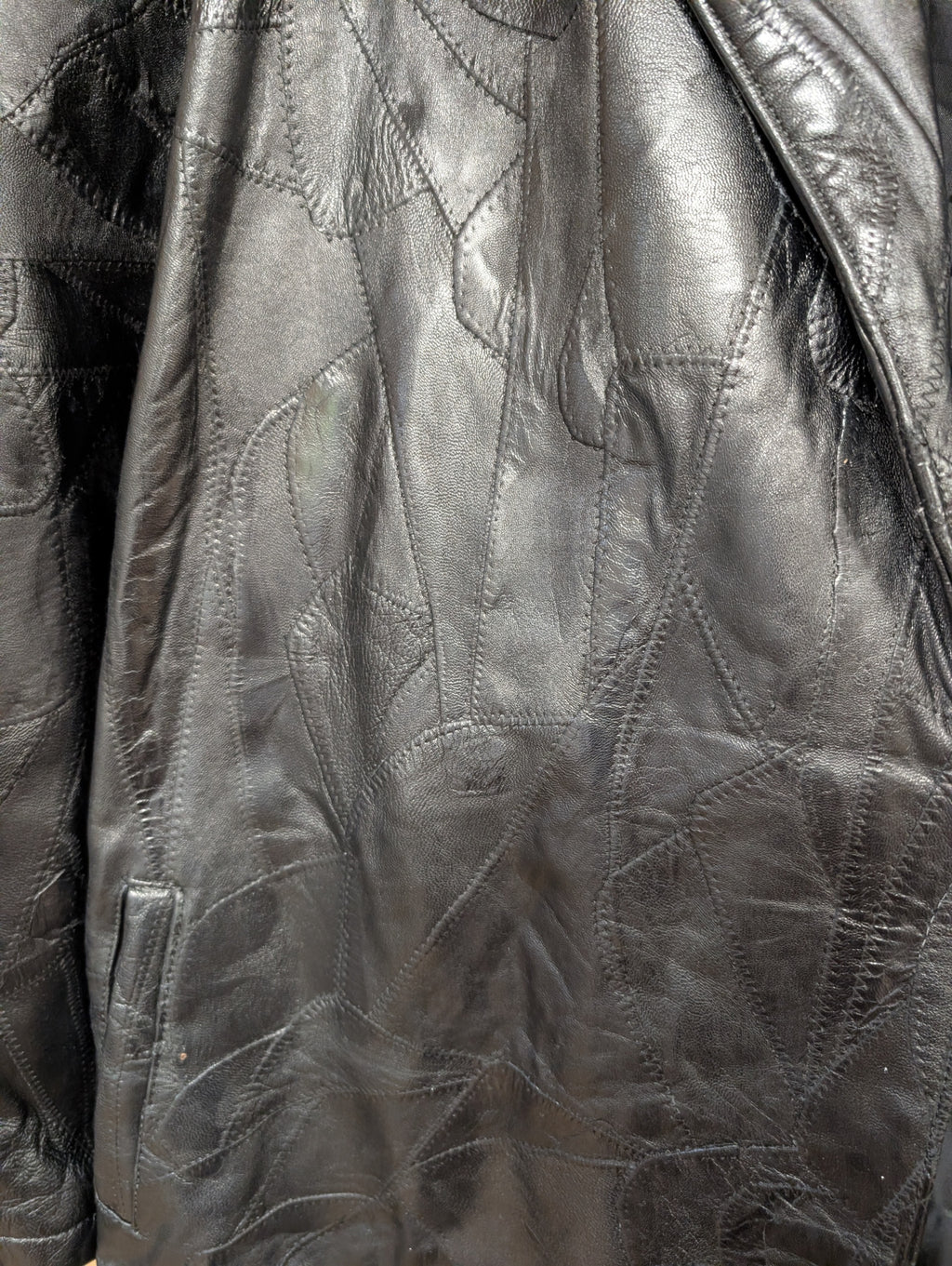 Maxam Genuine Leather Coat XXL Italian Mosaic Design - Image 6