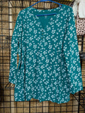 Kim Rogers Perfectly Soft Floral Tunic Top XL - Image 1