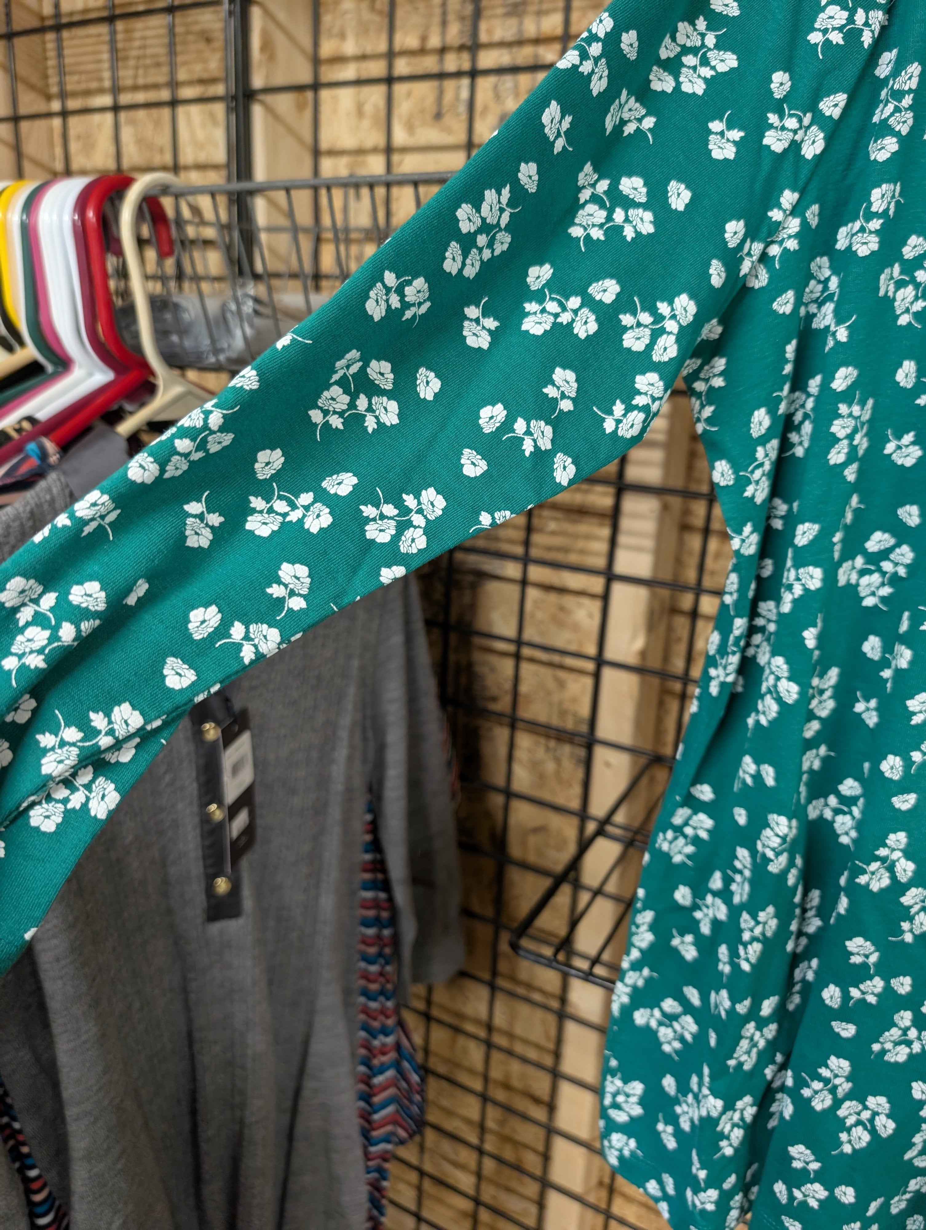 Kim Rogers Perfectly Soft Floral Tunic Top XL - Image 3