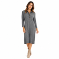 Tommy Hilfiger Grey Knit Midi Dress Size M - Image 1