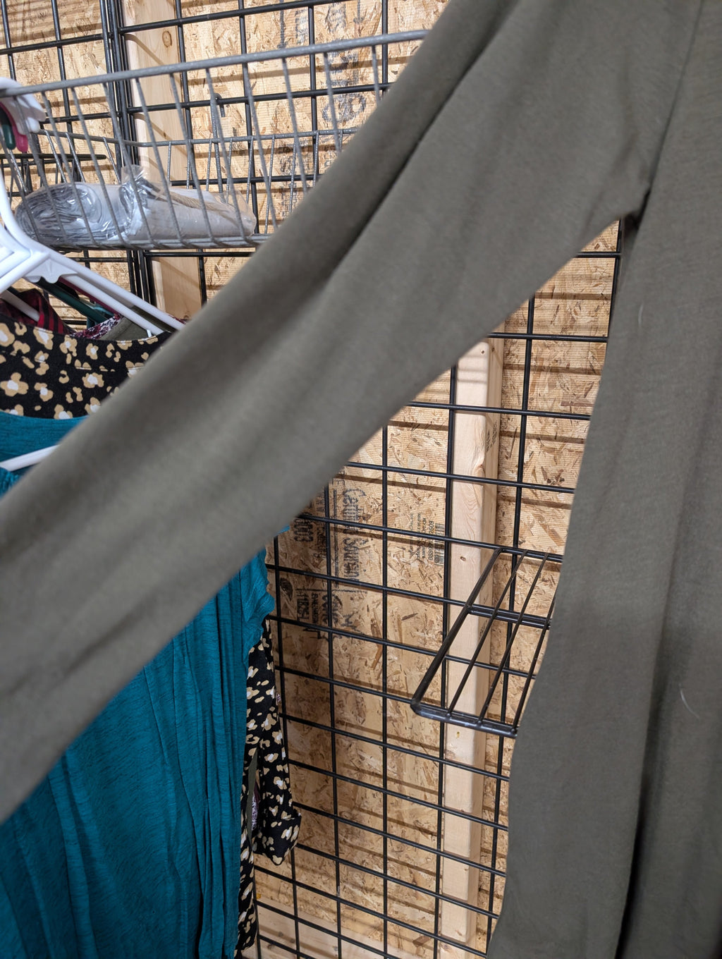 Zenana Olive Green Long Sleeve Dress XL - Image 2