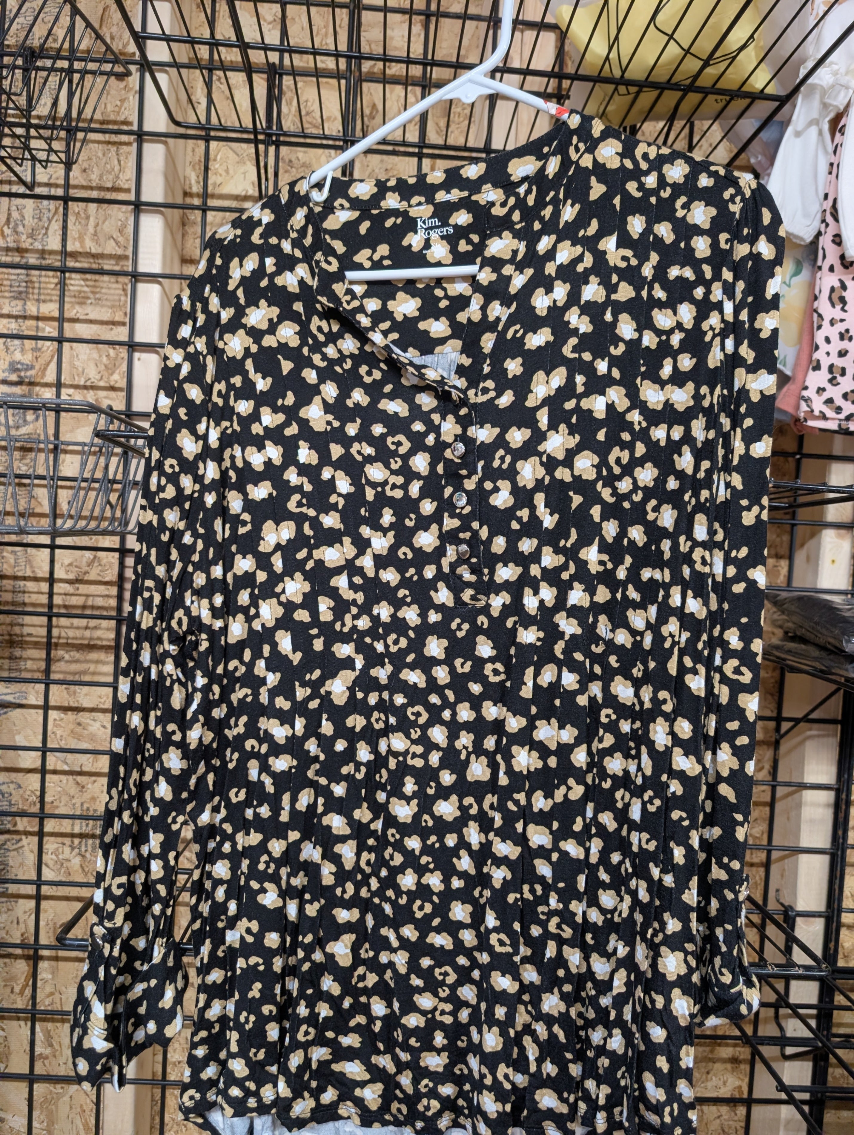 Kim Rogers Women's Floral Blouse XL - Image 2