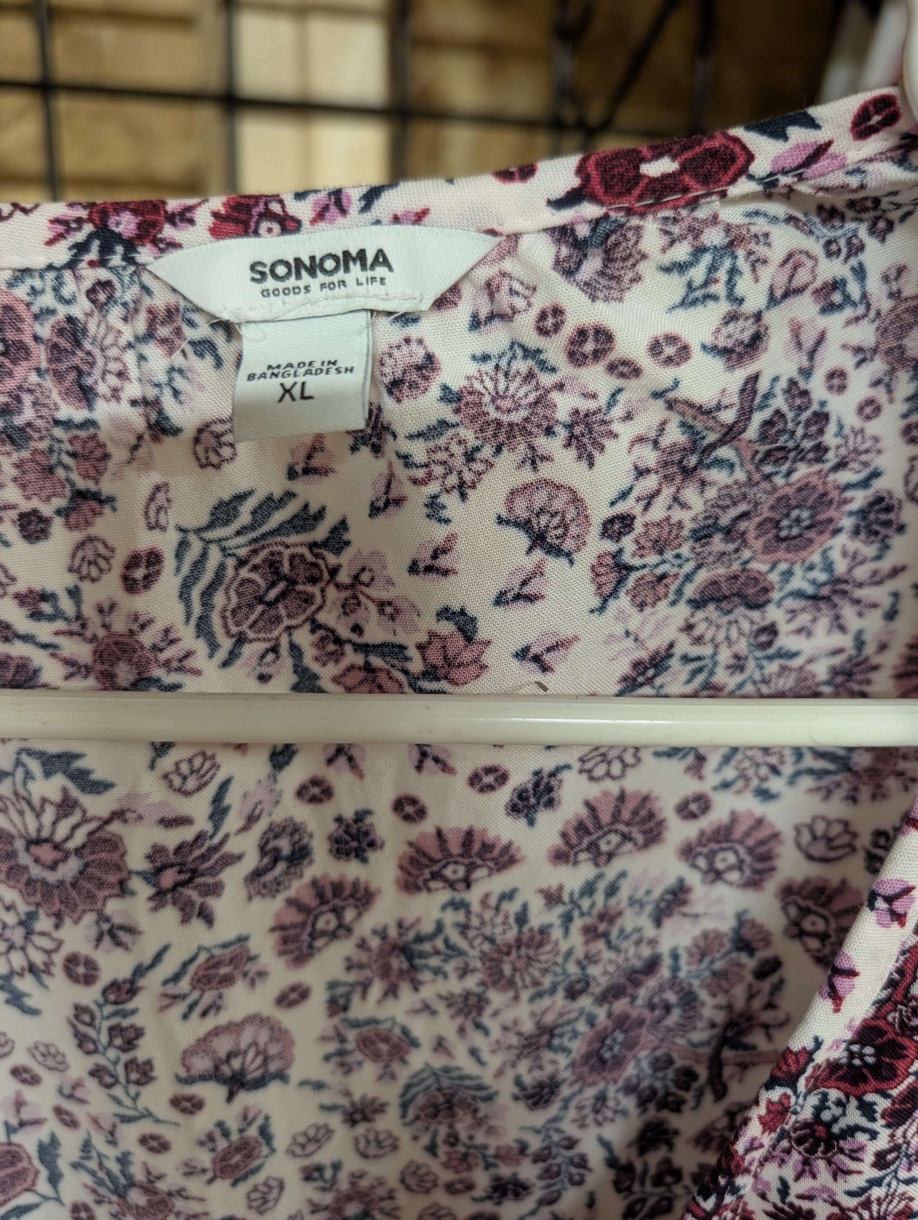 Sonoma Floral Print Blouse XL - Image 4