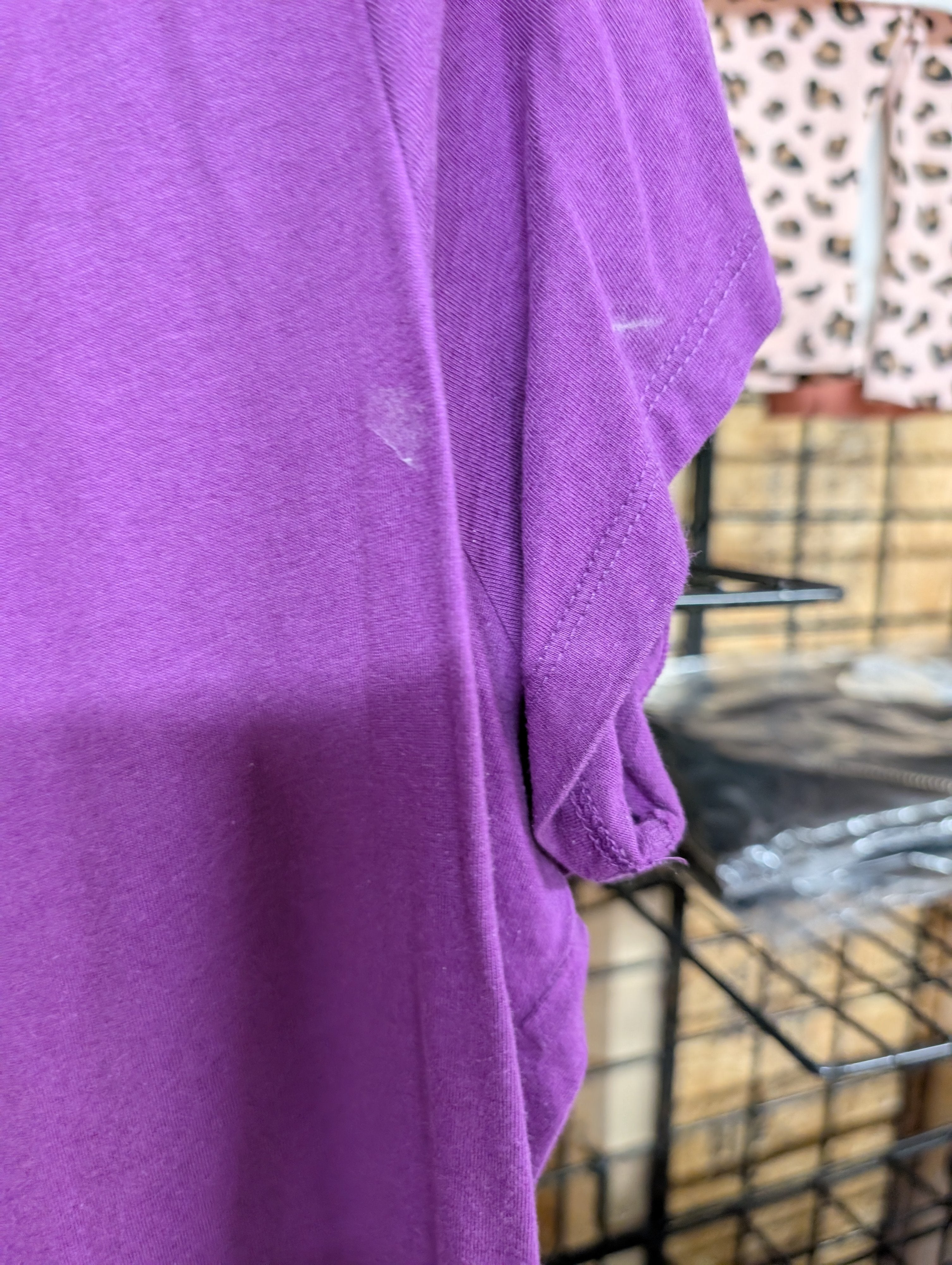 St. John's Bay Purple V-Neck Top 1X - Image 3