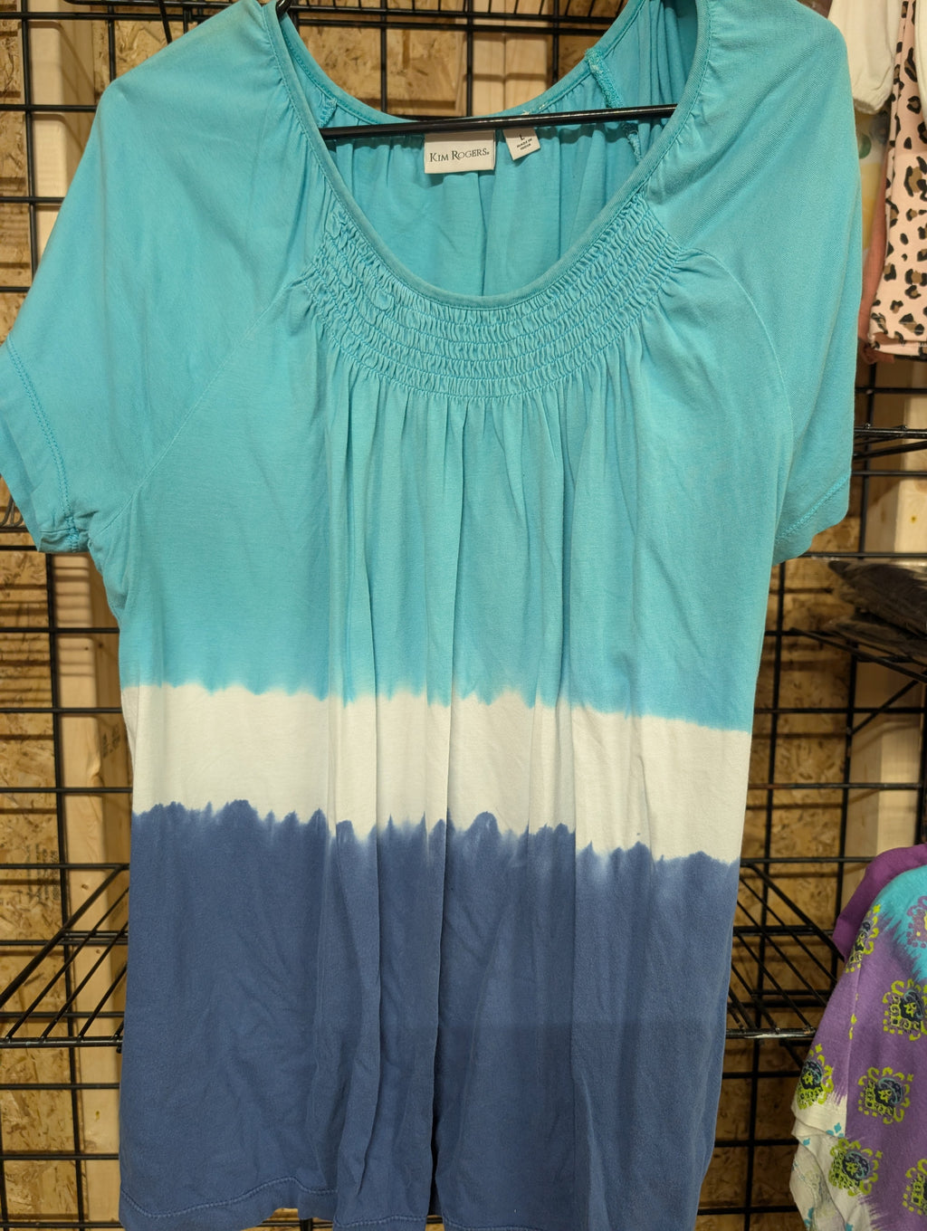 Kim Rogers Women's Tie-Dye Top Size L - Image 1