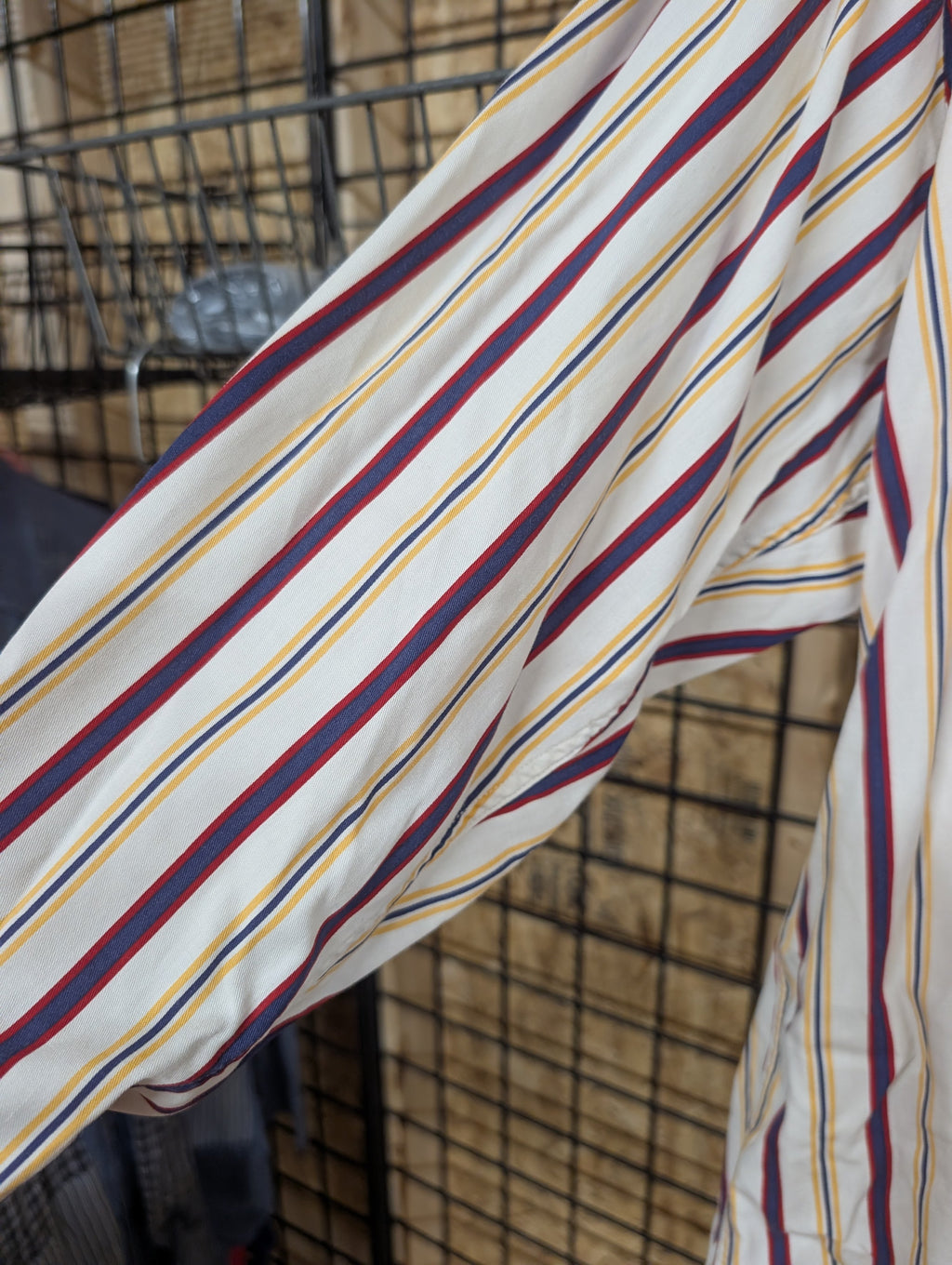 Nautica Striped Button-Up Shirt M - Image 2