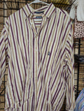Nautica Striped Button-Up Shirt M - Image 1