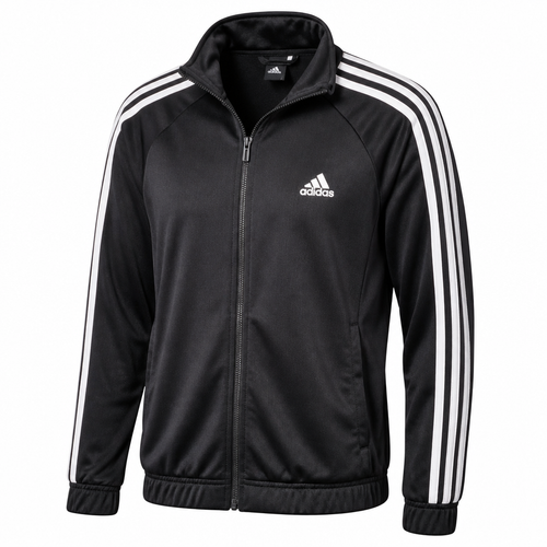Adidas Men's Black Track Jacket Size M - Image 1