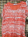 Kim Rogers Women's XL Striped Lace Top - Image 1